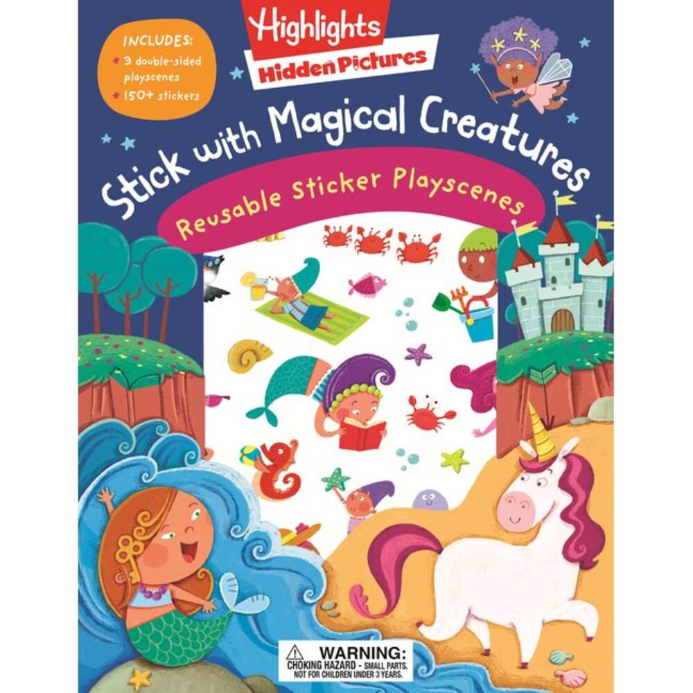 Stick with Magical Creatures Reusable Sticker Playscenes -- Highlights